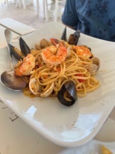 seafood spaghetti Crete